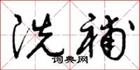 曾庆福洗补草书怎么写