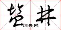 曾庆福盐井草书怎么写