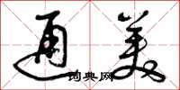 曾庆福通美草书怎么写