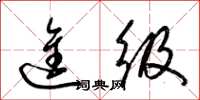 梁锦英进级草书怎么写