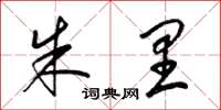 梁锦英朱里草书怎么写