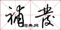 梁锦英补发草书怎么写