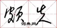 梁锦英颇失草书怎么写