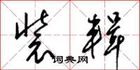 梁锦英装辑草书怎么写
