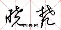 梁锦英晓梵草书怎么写