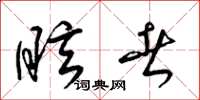梁锦英眩者草书怎么写