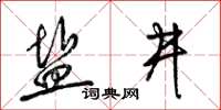 梁锦英盐井草书怎么写