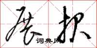 骆恒光展报草书怎么写