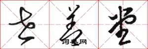 骆恒光世善堂草书怎么写