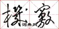 骆恒光机窍草书怎么写
