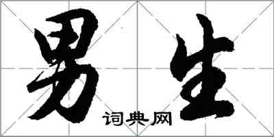 胡问遂男生行书怎么写