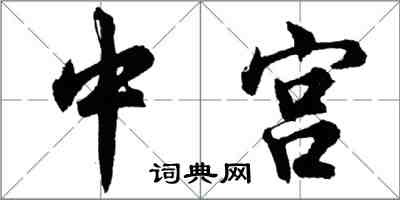 胡问遂中宫行书怎么写