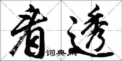 胡问遂看透行书怎么写