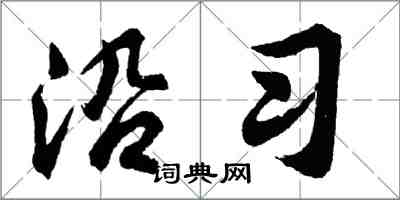 胡问遂沿习行书怎么写