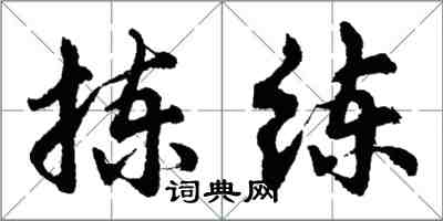 胡问遂拣练行书怎么写