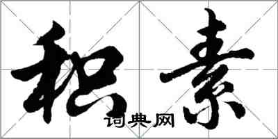 胡问遂积素行书怎么写