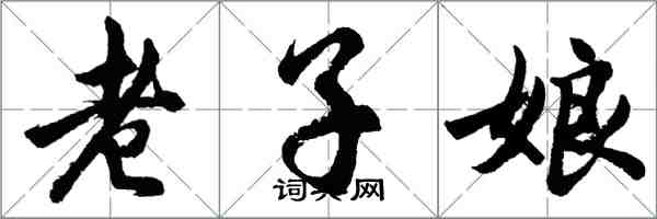 胡问遂老子娘行书怎么写