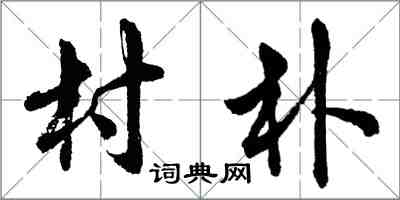 胡问遂村朴行书怎么写