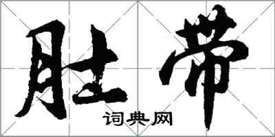 胡问遂肚带行书怎么写