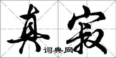 胡问遂真寂行书怎么写