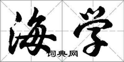 胡问遂海学行书怎么写