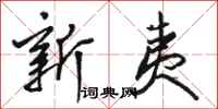 骆恒光新夷行书怎么写