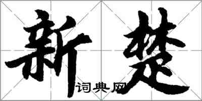 胡问遂新楚行书怎么写