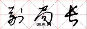 王冬龄副局长草书怎么写