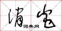 王冬龄消炎草书怎么写