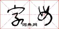 王冬龄字母草书怎么写