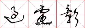 王冬龄过电影草书怎么写