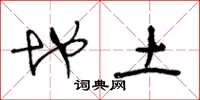 王冬龄地土草书怎么写