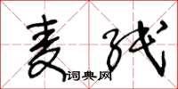 王冬龄麦纸草书怎么写