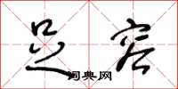 王冬龄足容草书怎么写