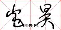 王冬龄炎昊草书怎么写