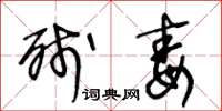 王冬龄残毒草书怎么写