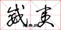 王冬龄威夷草书怎么写