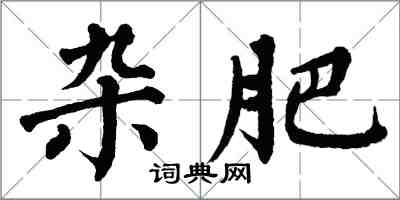 翁闿运杂肥楷书怎么写