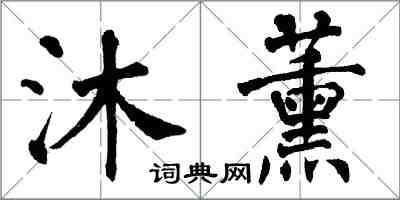 翁闿运沐薰楷书怎么写