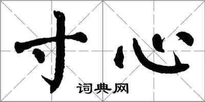 翁闿运寸心楷书怎么写