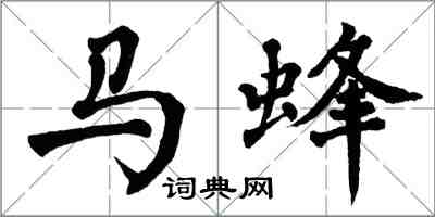 翁闿运马蜂楷书怎么写