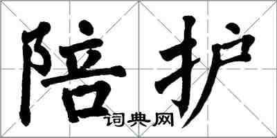 翁闿运陪护楷书怎么写