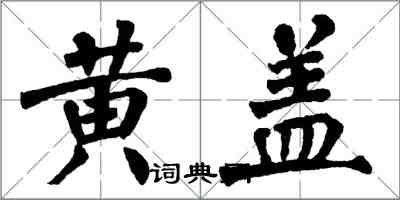 翁闿运黄盖楷书怎么写