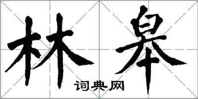 翁闿运林皋楷书怎么写