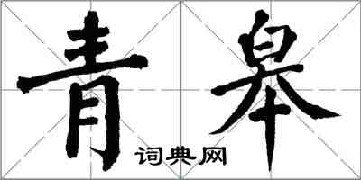 翁闿运青皋楷书怎么写