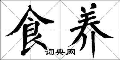 翁闿运食养楷书怎么写