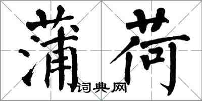 翁闿运蒲荷楷书怎么写