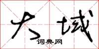 王冬龄大域草书怎么写