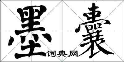 翁闿运墨囊楷书怎么写