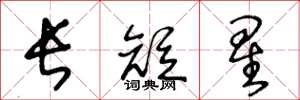 王冬龄长短星草书怎么写